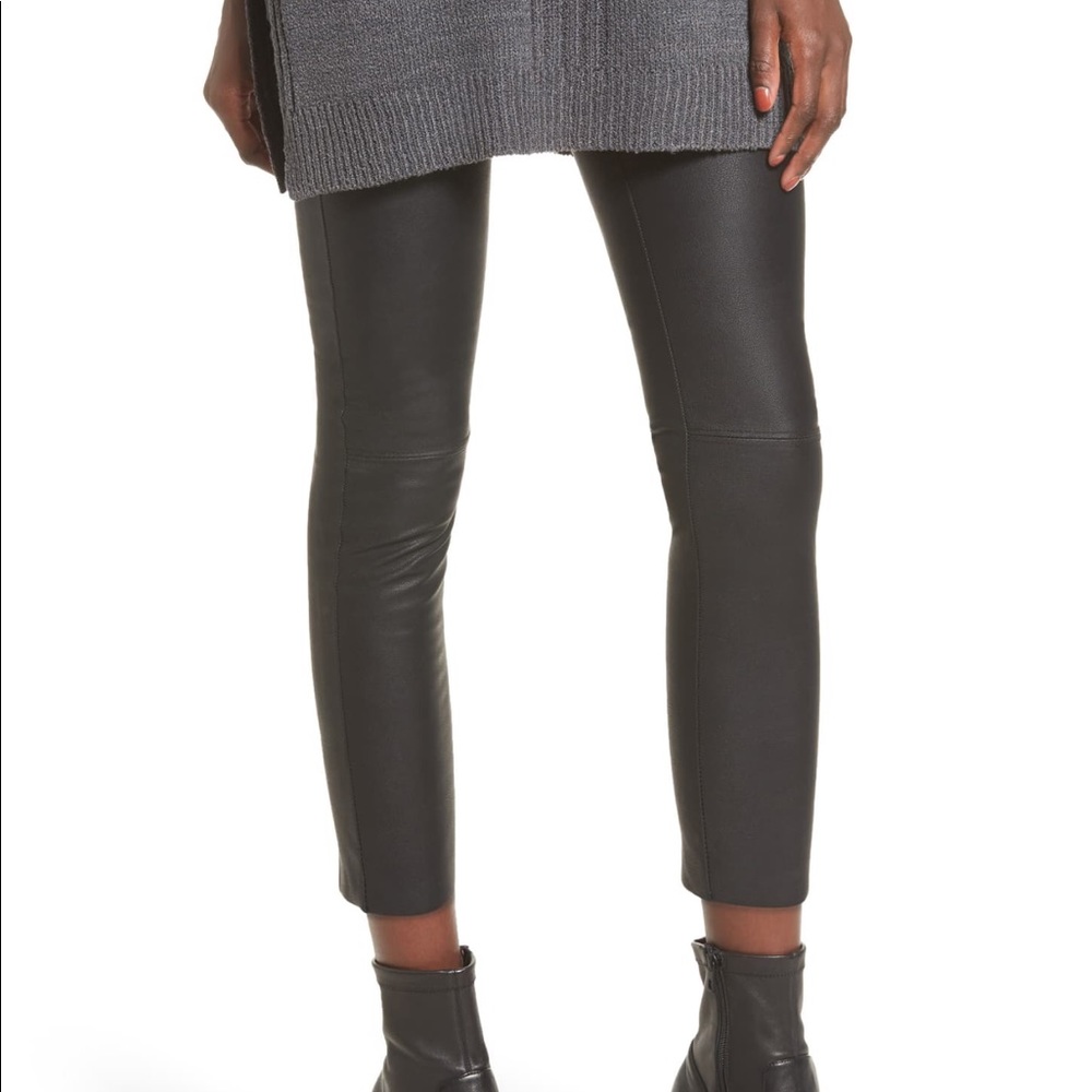 David Lerner High Waisted Gemma Leather Evereve Leggings